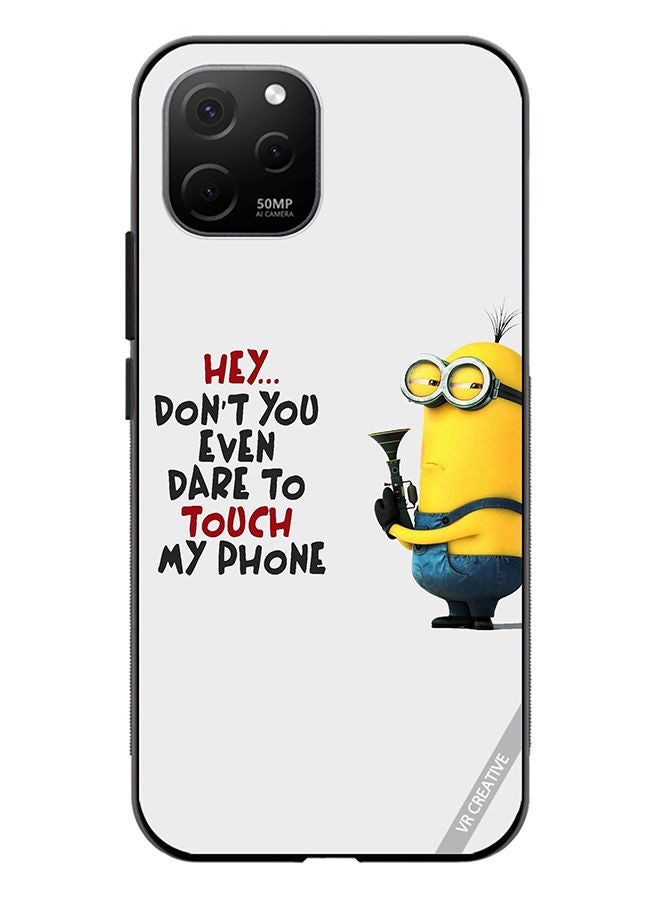 VR CREATIVE Protective Case Cover For Huawei Nova Y61 Dont You Even Dare To Touch My Phone Design Multicolour - Image 1