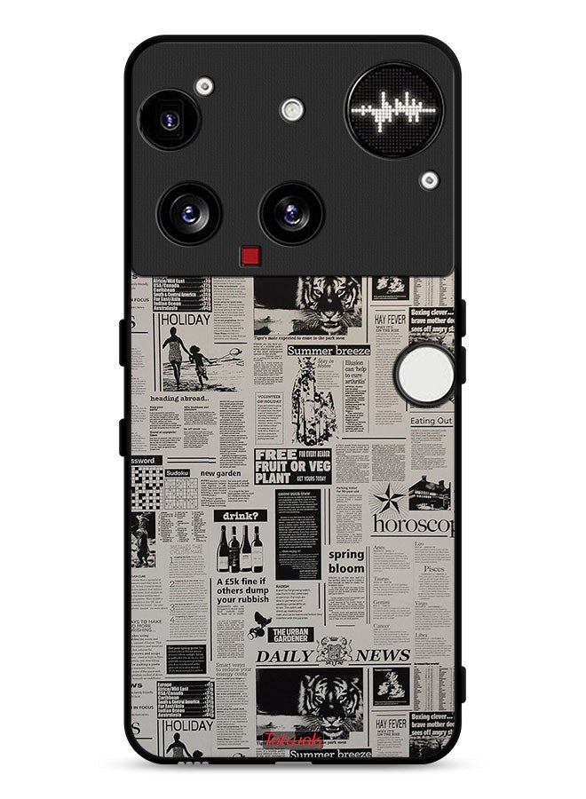 Tolwak Nothing Phone (3) Protective Case Cover Newspaper Recording - Image 1