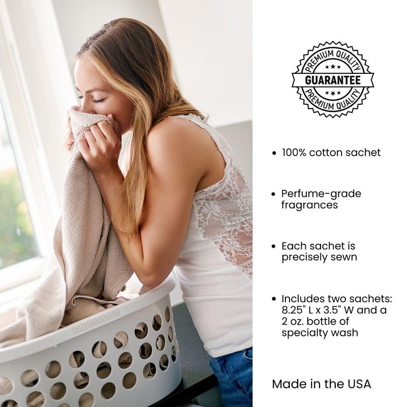 Le Blanc Portfolio Double Pack Dryer Sachet - Luxury Scented Fabric Sachet for Your Dryer (1 Pack) - Image 5