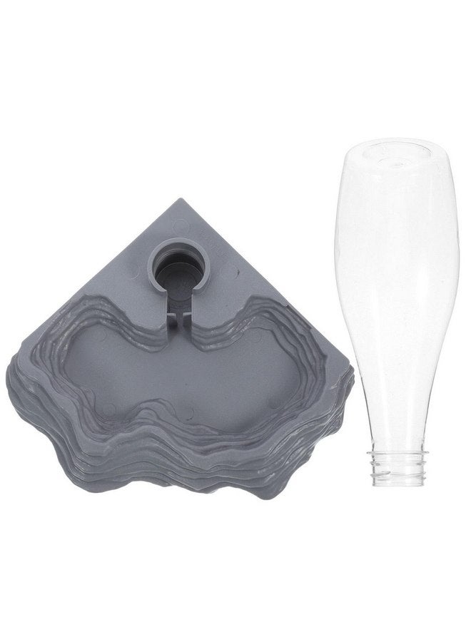 Scicalife Reptile Water Feeder - Automatic Water Dispenser Waterer Feeding Accessories for Turtle Frog Bearded Dragons Lizards Geckos for Terrarium Tank (Grey) - Image 1