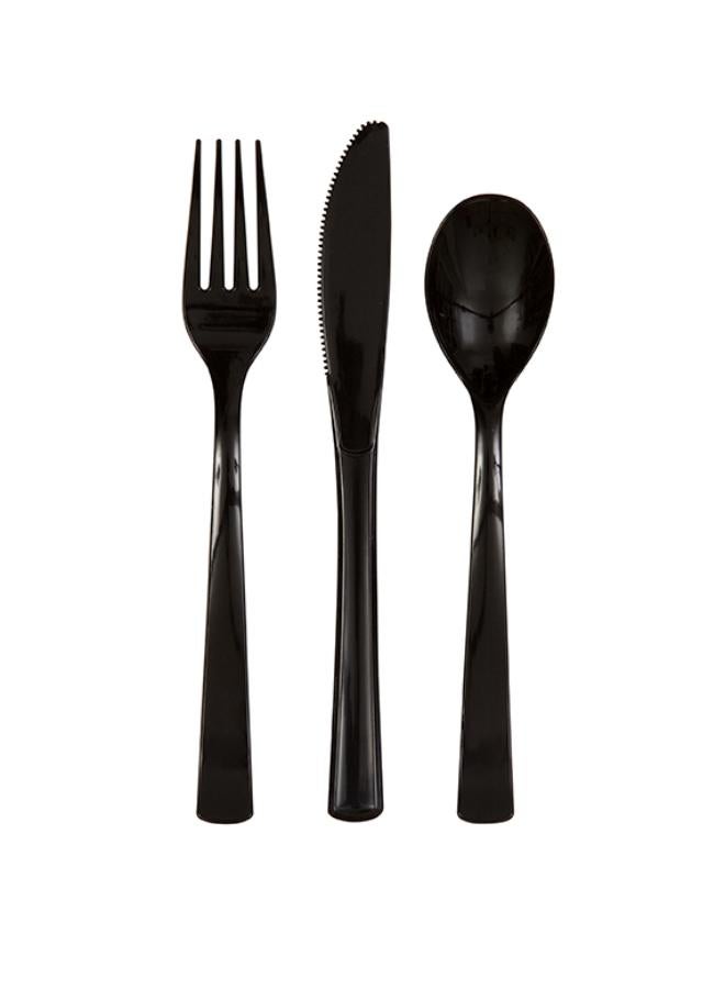 Unique 18 Asst Cutlery Midnight Black  - Image 2