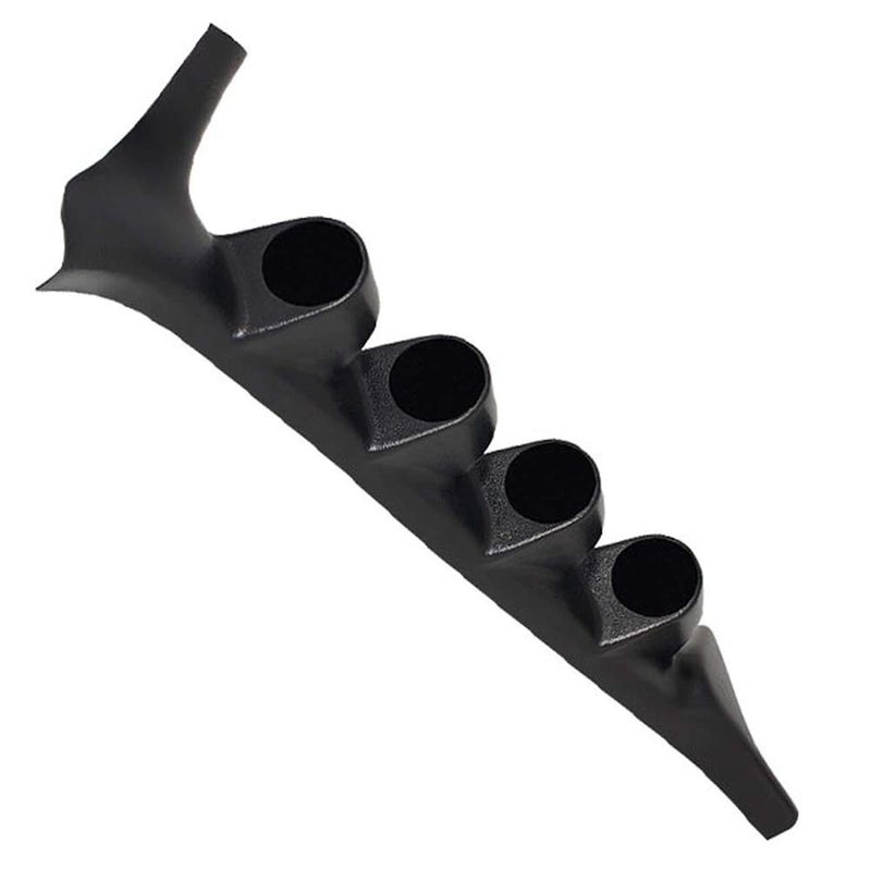 GLOWSHIFT Black Quad Pillar Gauge Pod Compatible with Ford F-Series F-250 F-350 Power Stroke 1992-1997 - ABS Plastic - Mounts (4) 2-1/16" (52mm) Gauges - Image 1