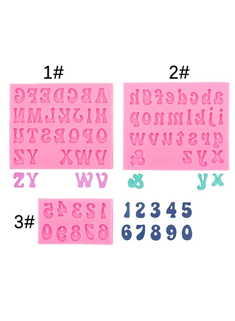 ONLYMAY 7PCS  silicone molds set，Rose Flowers，Gems, letters, numbers, marine animals, sunflowers，silicone molds Cake Chocolate Mold wedding Cake Decorating Tools Fondant Sugarcraft Cake Molds  - Image 2