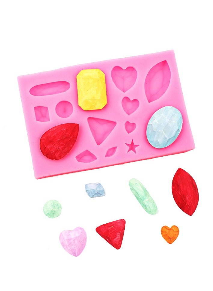 ONLYMAY 7PCS  silicone molds set，Rose Flowers，Gems, letters, numbers, marine animals, sunflowers，silicone molds Cake Chocolate Mold wedding Cake Decorating Tools Fondant Sugarcraft Cake Molds  - Image 3