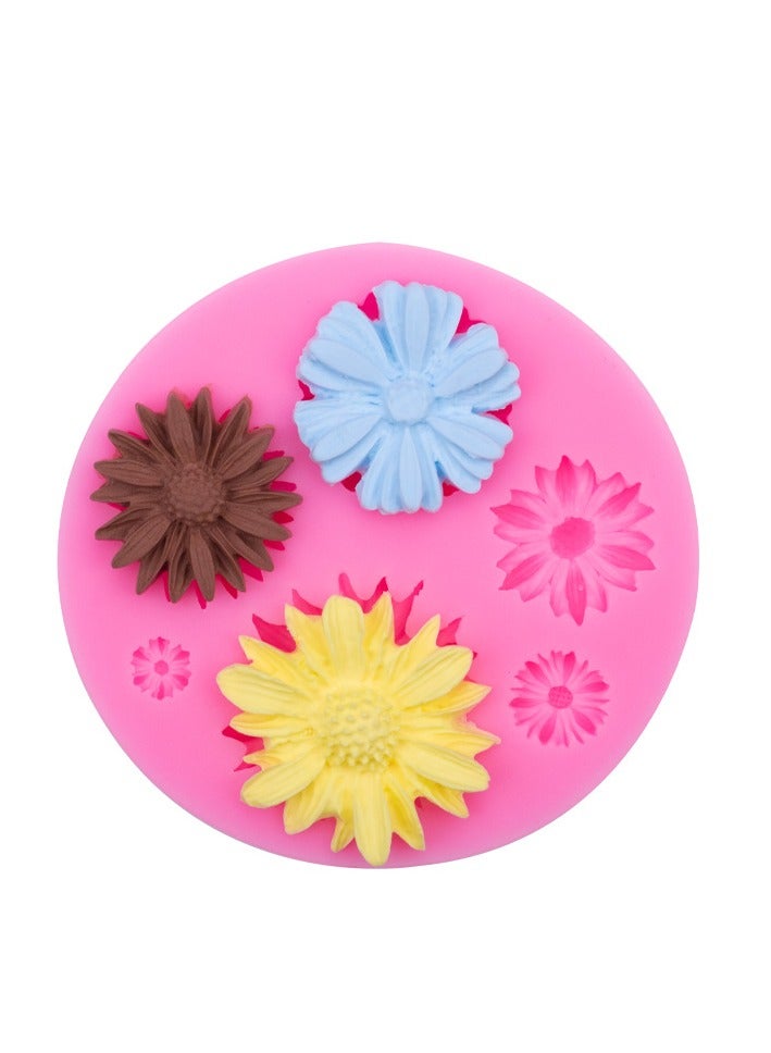 ONLYMAY 7PCS  silicone molds set，Rose Flowers，Gems, letters, numbers, marine animals, sunflowers，silicone molds Cake Chocolate Mold wedding Cake Decorating Tools Fondant Sugarcraft Cake Molds  - Image 4