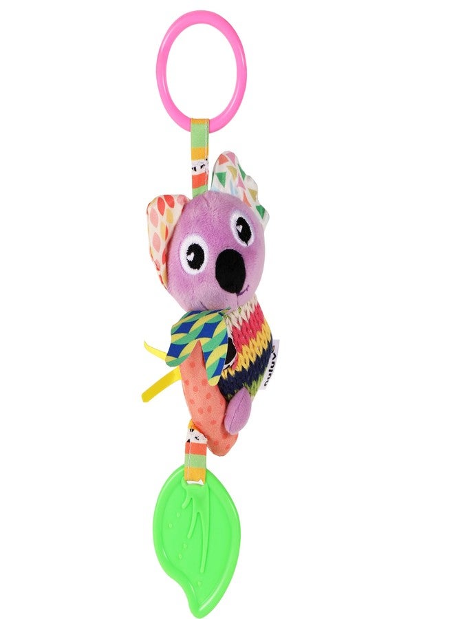 Nuluv Activity Koala Stroller Toy with Teether, Squeaker and Crinkle Ears, Soft Sensory Plush Toy for Playtime Fun, Lightweight and Portable, Non-Toxic Travel-Friendly, for Kids 3+ Months - Image 1