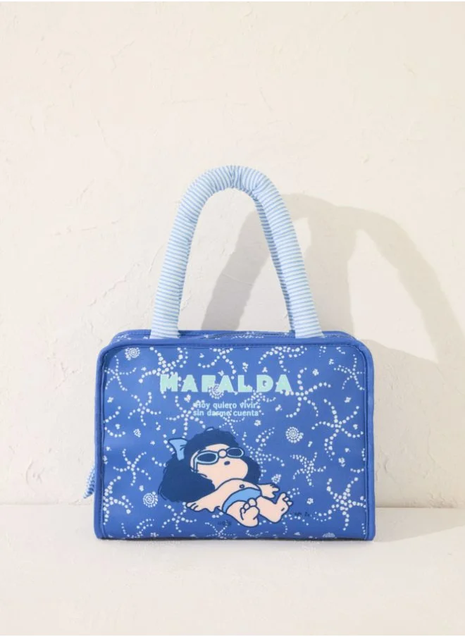 women'secret Large blue Mafalda handbag, bag