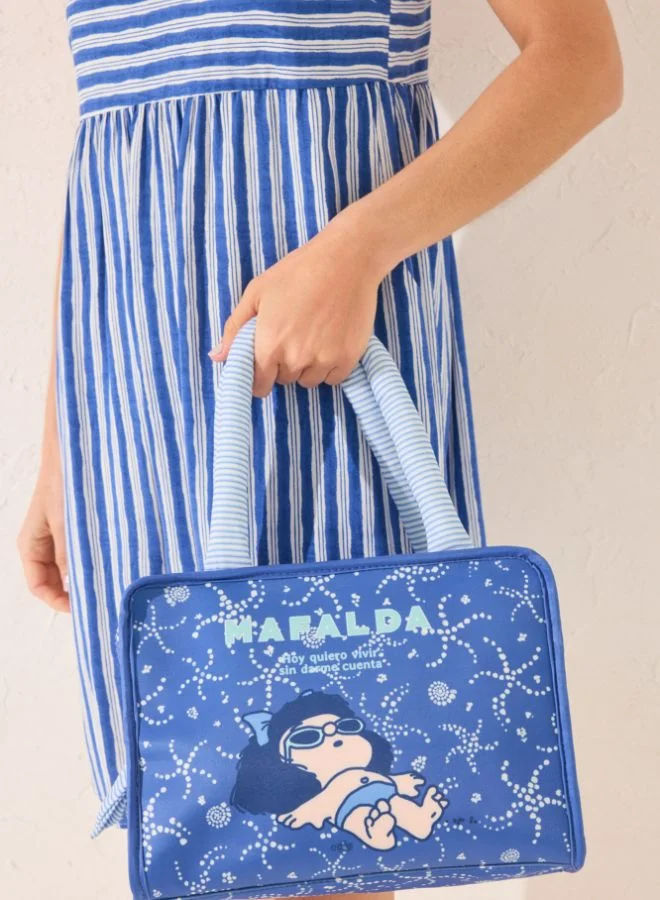 ومن سيكريت حقيبة يد كبيرة زرقاء Mafalda ، حقيبة