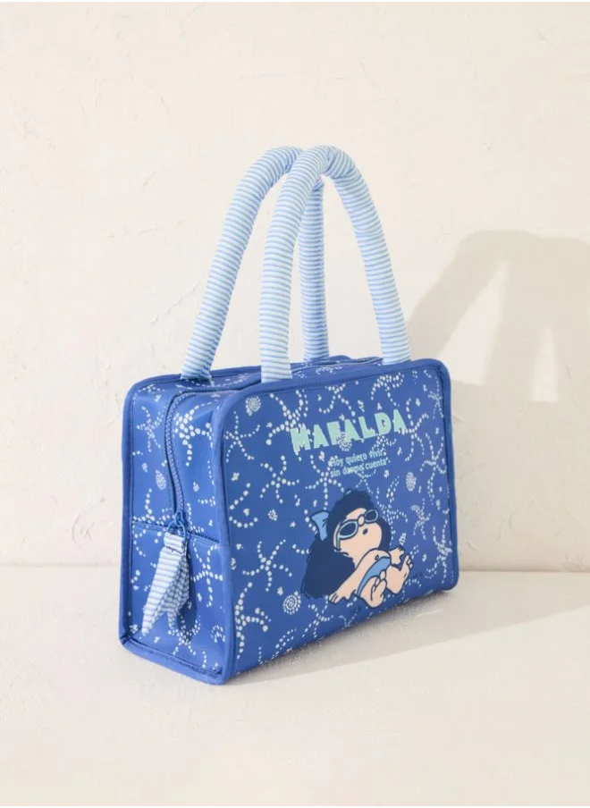 women'secret Large blue Mafalda handbag, bag