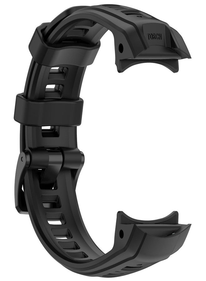 LOKEKE Compatible with Garmin Instinct 3 Replacement Wrist Band - Replacement Silicone Wrist Watch Band Strap Compatible with Garmin Instinct 3 50mm(Black) - Image 3