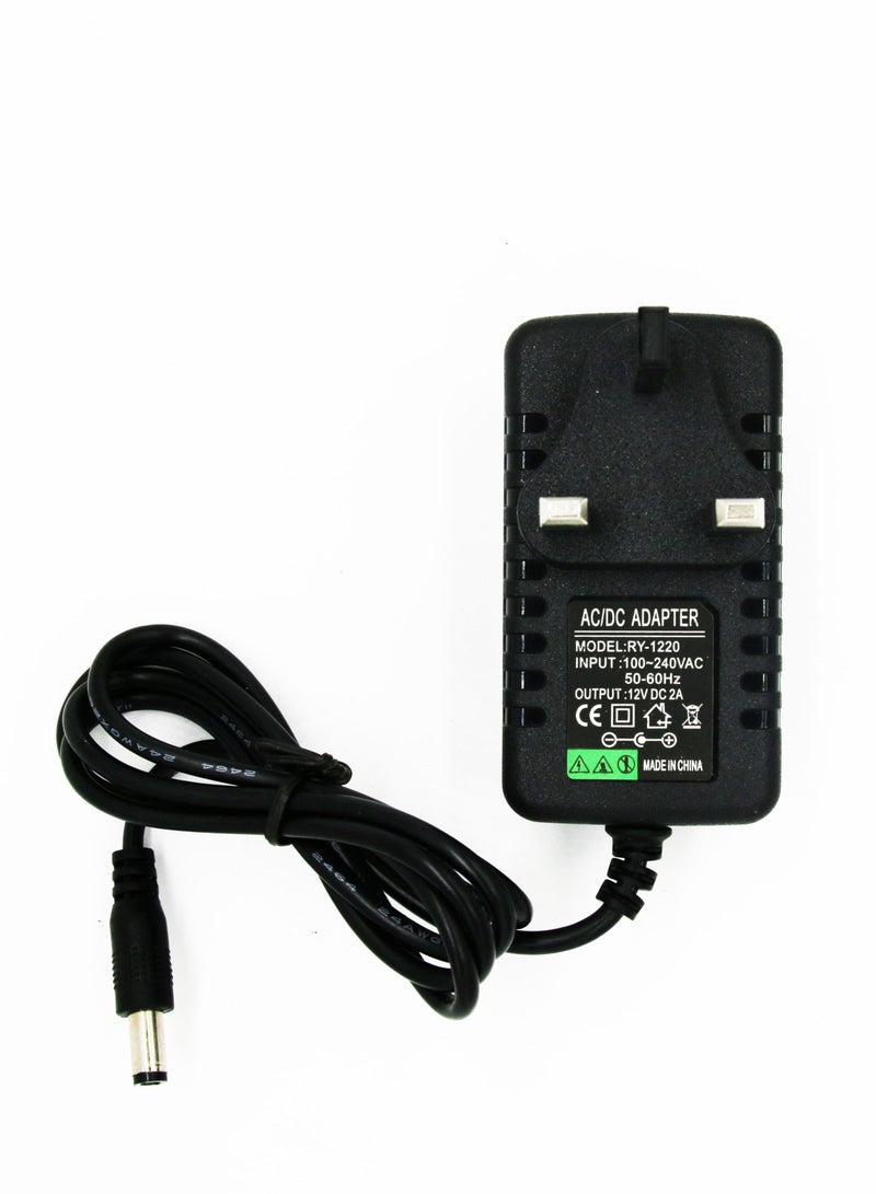 دي بلو DBLEW المملكة المتحدة على شكل G نوع مصدر الطاقة تيار متردد 100-240 فولت إلى تيار مستمر 12 فولت 2 أمبير محول كابل الطاقة محول محول ليد شاحن حائط محمول لمسدس التدليك وغيرها - Image 1