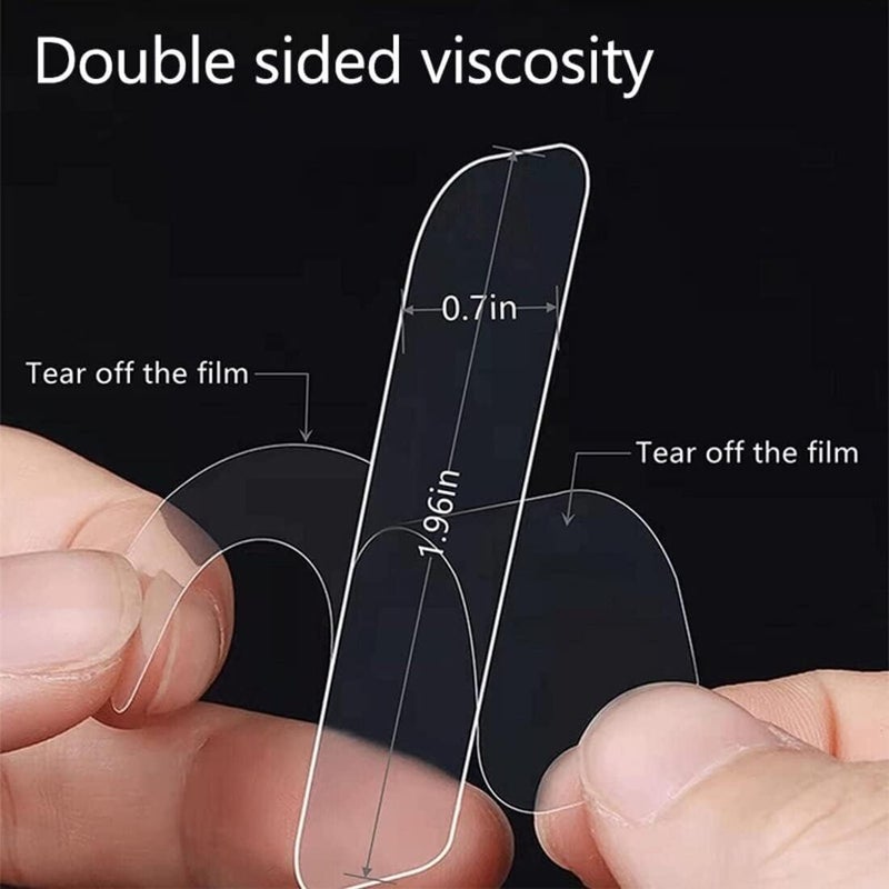 S2S S2S Self Adhesive Reusable Tape Double Sided Heavy Duty Tap | Special Transparent Seamless Sticker | Multifunctional High Adhesive Tape | Washable Waterproof - 50 Pieces  - Image 3