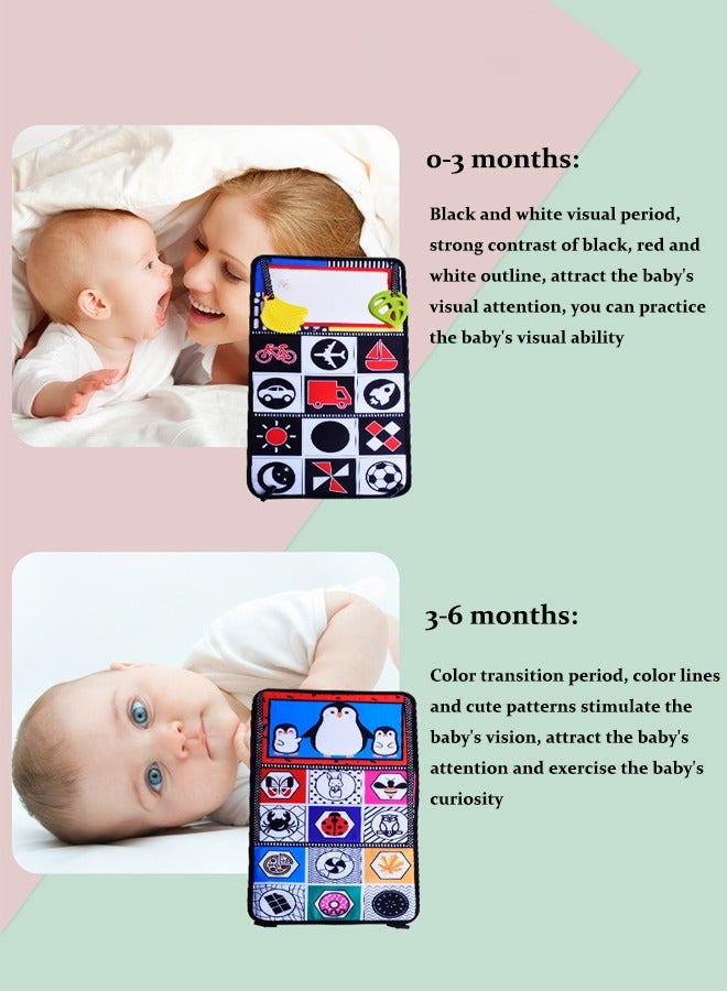 Baby Hand Tear Book, Baby tearing book by hand， Baby early education cloth book, Folding baby cloth book, head-up training, early education, Suitable for 0-3 year olds  - Image 5