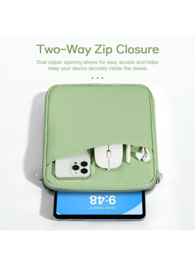 9-11 Inch Tablet Sleeve Bag Carrying Case for iPad (A16) 11th Gen 11", iPad 10th Gen 10.9" Air 5/4, i-Pad Air/Pro 11", i-Pad 9/8/7th, Galaxy Tab A9+ Plus 11", Remarkable 2 10.3", Light Green - Image 5