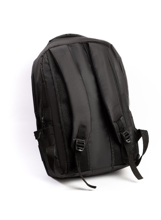 شنطة ظهر لاب توب 17.3 بوصة احترافية، 5 جيوب عملية، ضد المياه – أسود - Image 2