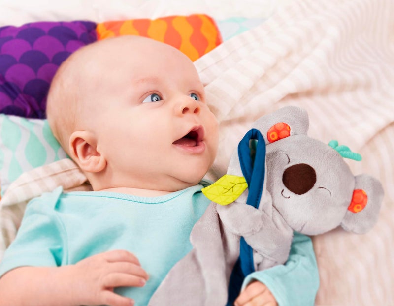 B. toys – Koala Lovey – Plush Security Blanket – Stuffed Animal for Babies – Soft Baby Blankie – Newborn, 0 Snugglies – Fluffy Koko - Image 2