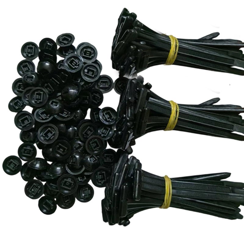 Japelessor 100PCS Snapfit Nylon Fastening Clip for Car Repairs Nylon Universal Cable Tie Buckle Heavy Duty SelfLocking Zip Ties Holder Tools with Pin Button Design Fasteners Car Body - Image 3