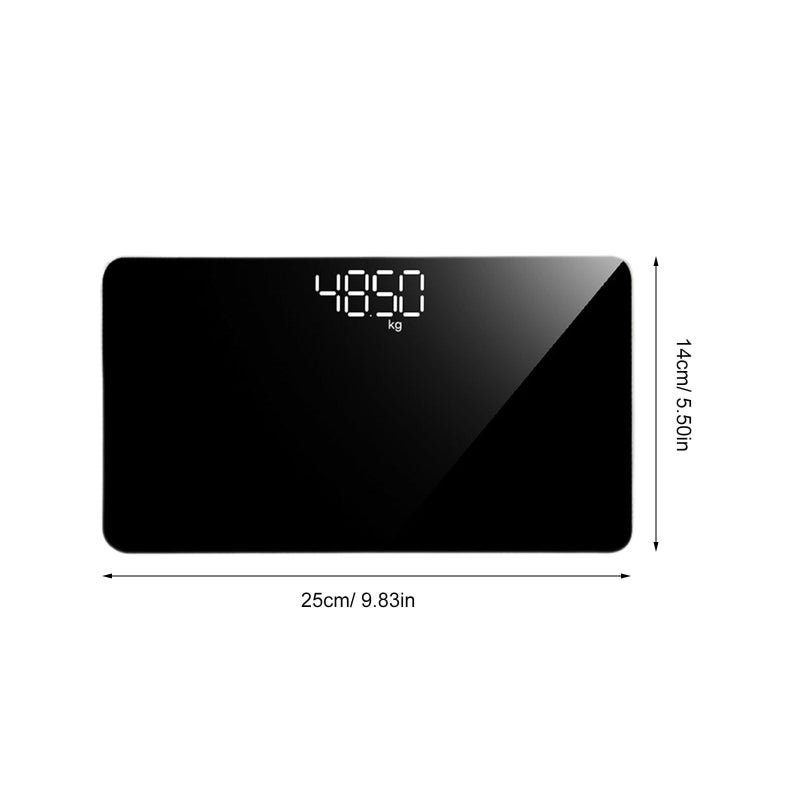 Portable Mini Digital Weight Scale Rechargeable Body Scale Black for Home Travel Auto Off - Image 3
