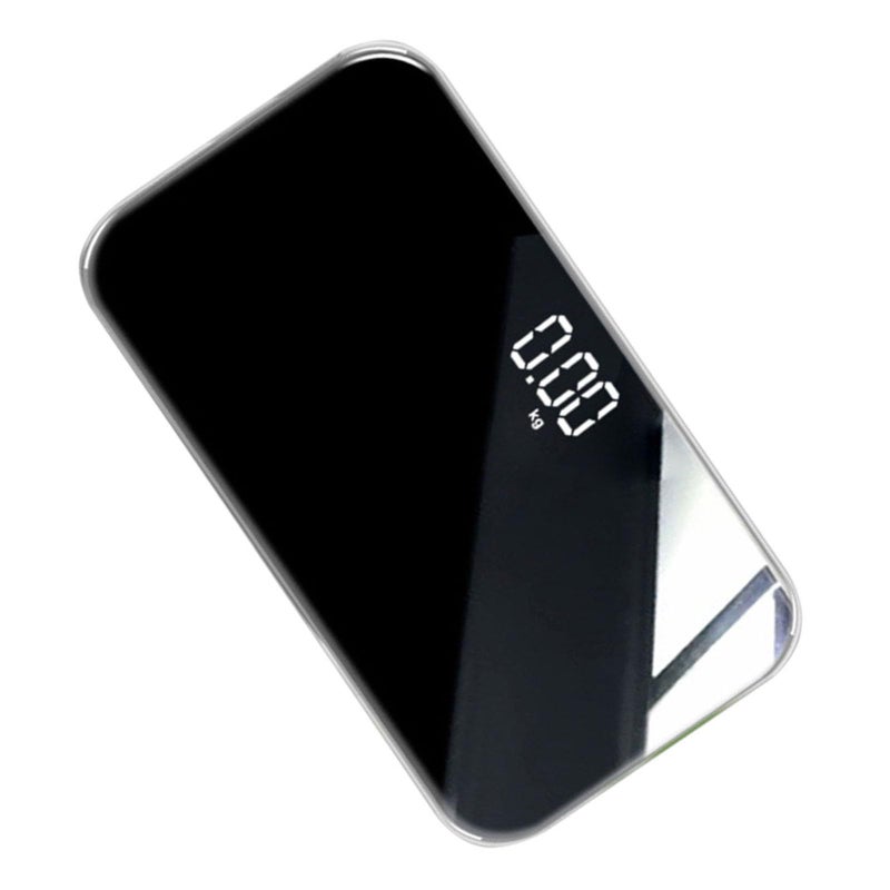 Portable Mini Digital Weight Scale Rechargeable Body Scale Black for Home Travel Auto Off - Image 2
