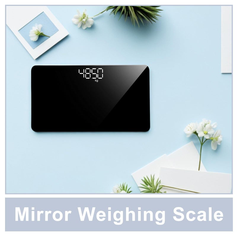 Portable Mini Digital Weight Scale Rechargeable Body Scale Black for Home Travel Auto Off - Image 4