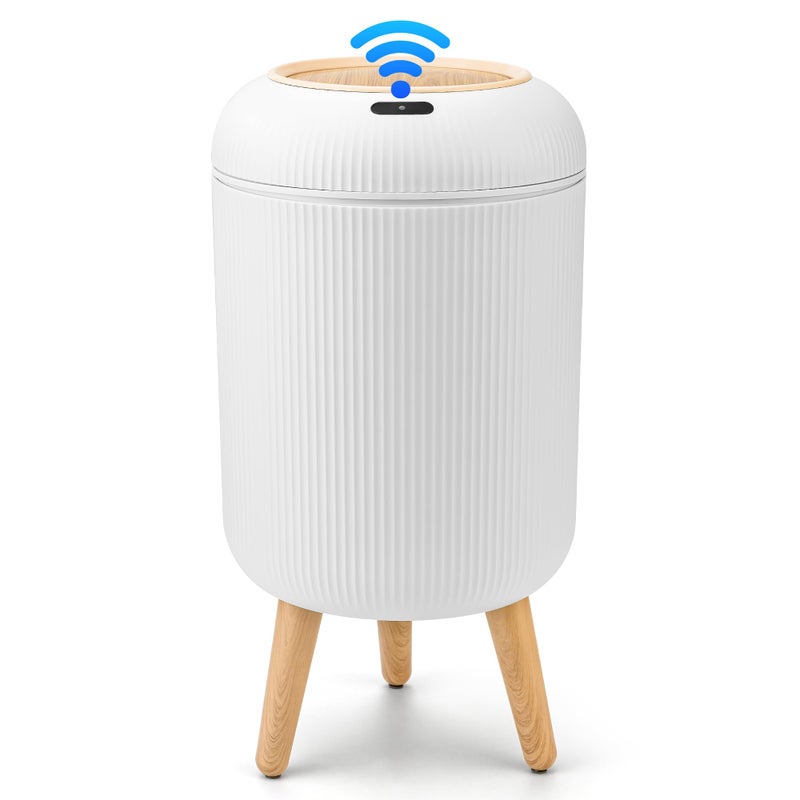 Pukomc Smart Sensor Wastebasket, Convenient and Hygienic Easy to Use, Technology Sensor Waterproof Wastebasket Plastic Trash can for Kitchen, Bathroom, Bedroom, Living Room, Office and Outdoor - Image 1