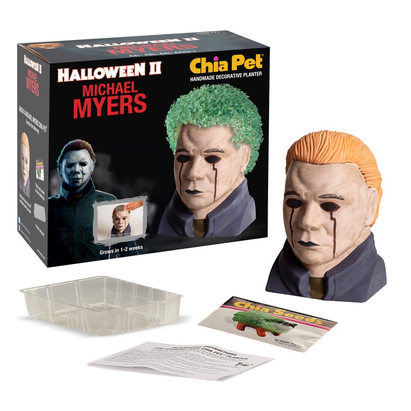 Chia Pet Michael Myers with Seed Pack, Decorative Pottery Planter, Easy to Do and Fun to Grow, Novelty Gift, Perfect for Any Occasion - Image 2