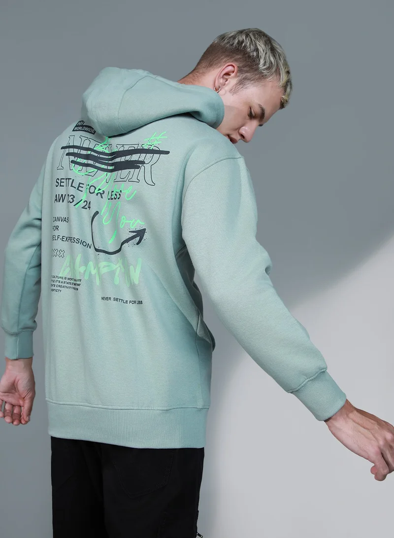 Hubberholme Sage Green Sweatshirt For Men