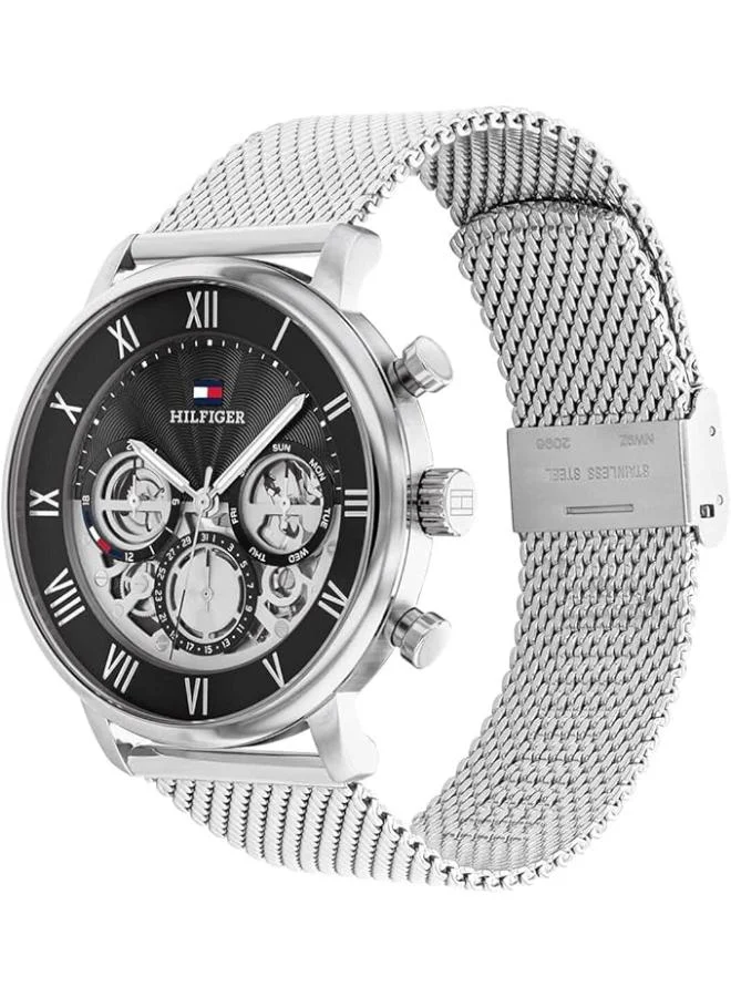 تومي هيلفيغر ساعة يد ستانلس ستيل بعقارب