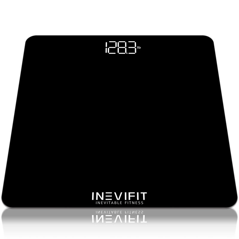 INEVIFIT Bathroom Scale Highly Accurate Digital Bathroom Body Scale Measures Weight up to 400 lbs Includes Batteries
