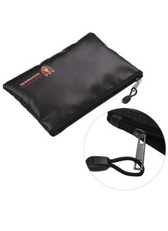Rubik Fireproof Document Bag Silicone Coated Fiberglass Money Bag Pouch Holder Water & Fire Resistant with Zipper Closure Storage for Jewelry Valuables (27x16cm) Small  - Image 5