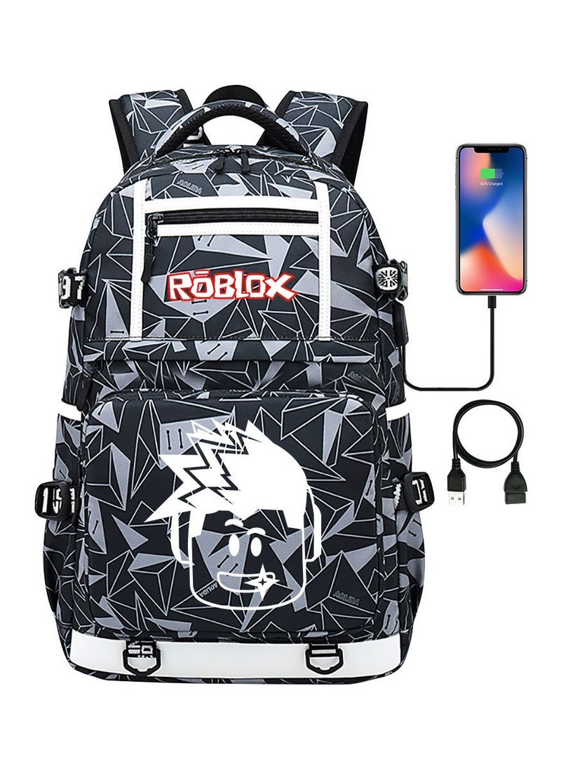 ROBLOX Printed Youth Large Capacity Men's and Women's Shoulders
