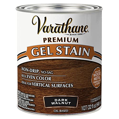 Varathane 358301 Premium Gel Stain, Quart, Dark Walnut - Image 1