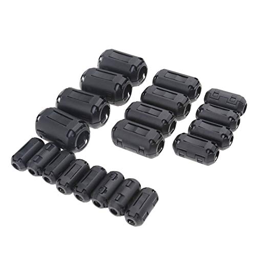 SING F LTD 20pcs Clip-On Ferrite Ring Core Noise Suppressor EMI RFI Clip Cable - Image 1