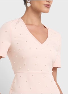 Fashion Union Beaded Bodycon Dress  - Image 3