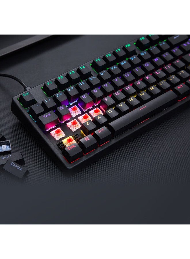 Thunderobot Wired Gaming Mechanical Keyboard Kg3089c Iridescent Edition, 89-key Full Anti-ghosting, Cool Rgb Lighting, For Office And Home Use, Pubg, Cs2, Valorant, Blue Switch - Image 5
