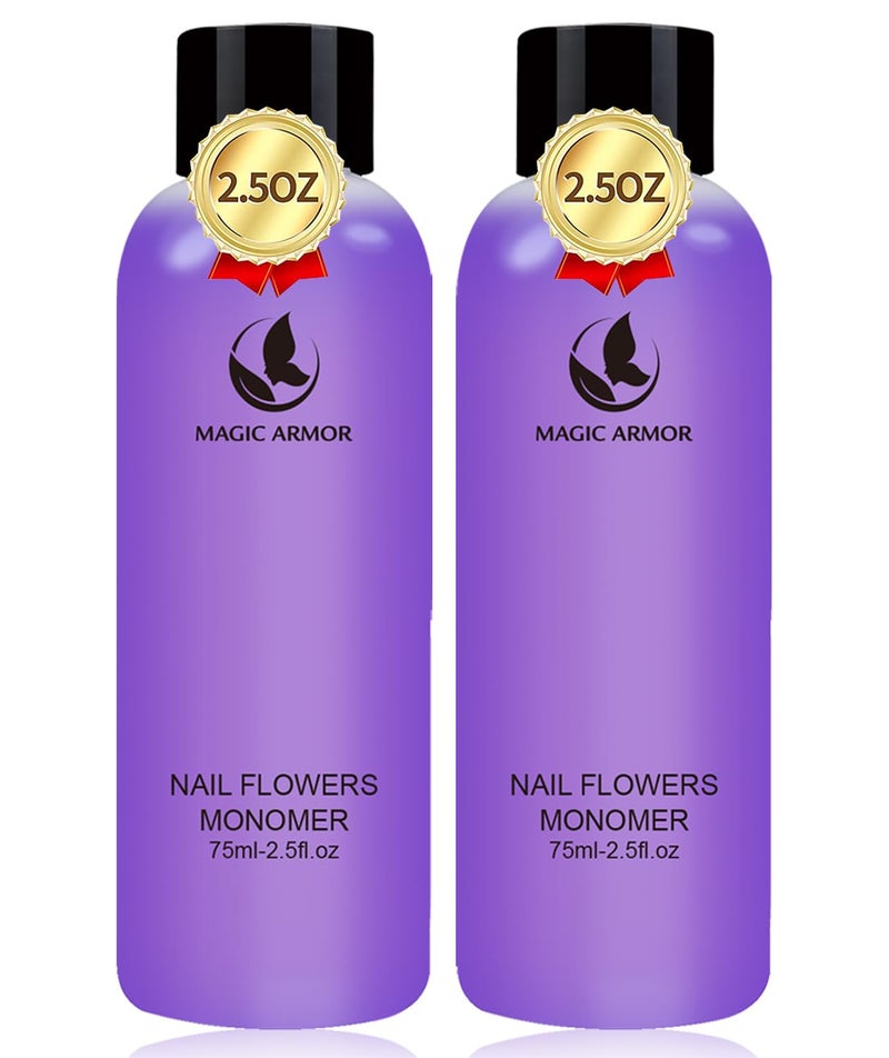 MAGIC ARMOR Acrylic Liquid Monomer - 150ml Professional Acrylic Monomer for Nail System Kit, Quick-Dry for Nail Extensions - Image 1