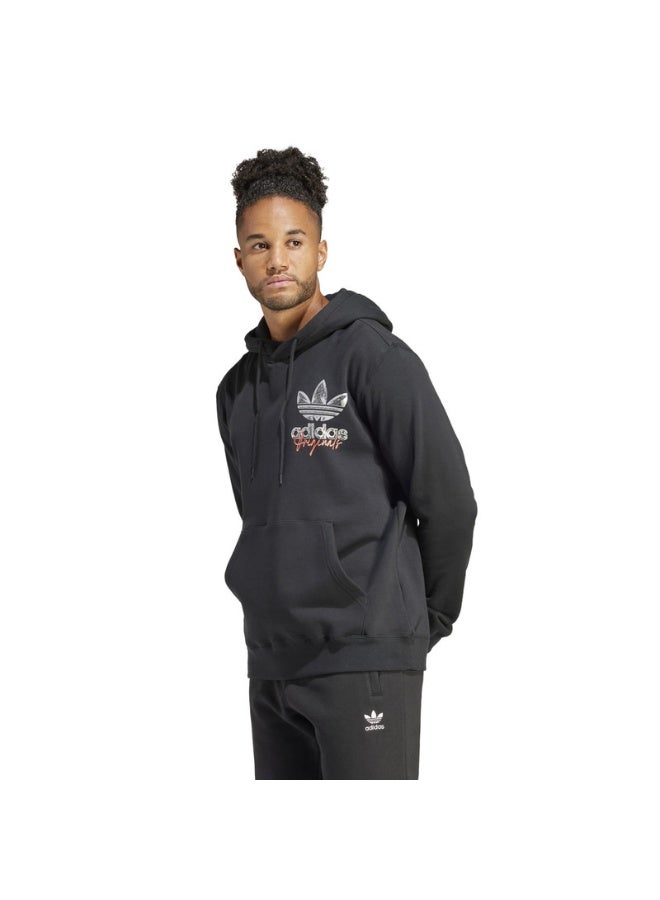 adidas Originals adidas TREFOIL HOOD 3 Black Originals Men SWEATSHIRTS - Image 3