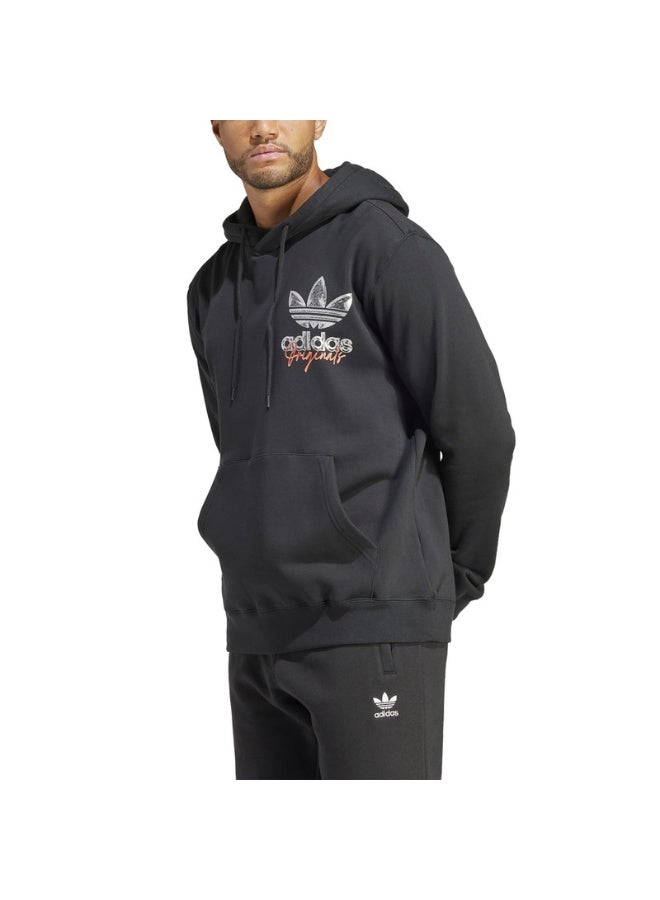 adidas Originals adidas TREFOIL HOOD 3 Black Originals Men SWEATSHIRTS - Image 4