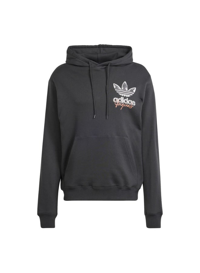 adidas Originals adidas TREFOIL HOOD 3 Black Originals Men SWEATSHIRTS - Image 2