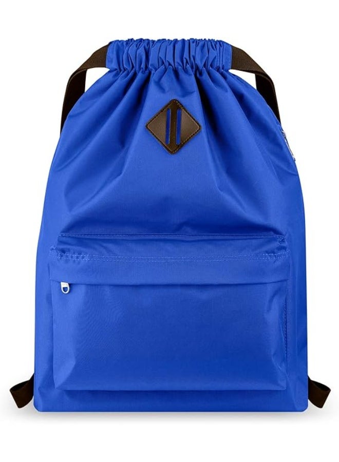 Vorspack Drawstring Backpack Water Resistant String Bag Cinch Bag Sports Gym Sack with Side Pocket for Men Women - Image 1