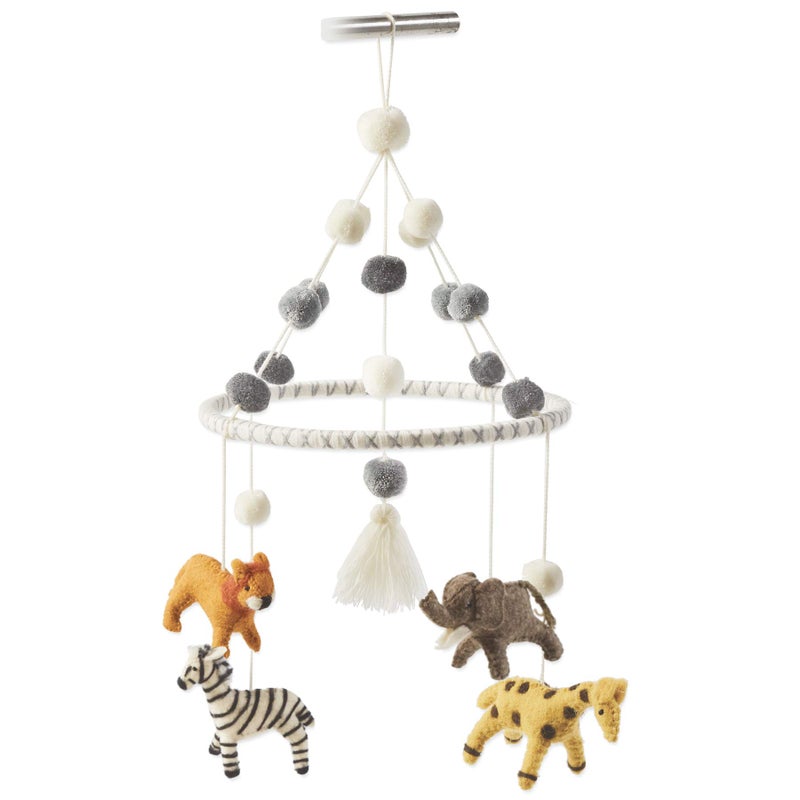 Mud Pie Nursery Baby Crib Mobile Safari Multicolor 24 12 x 10 12 Dia