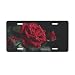 cfpolar Vivid Fresh Red Roses License Plate Decorative Car Front License Plate Aluminum Novelty License Plates Vanity Tag Metal Car Plate for Women Men 6 X 12 Inch - Image 2