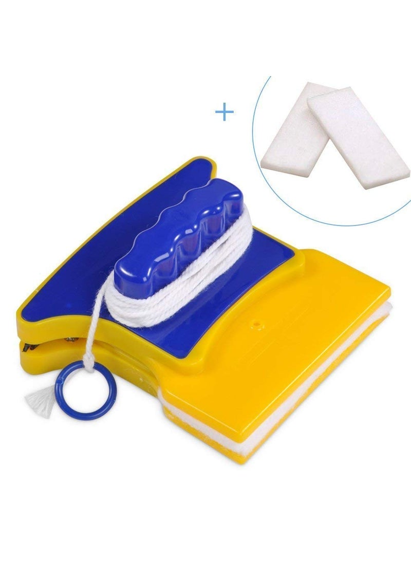 BIG CART - Big cart AllinOne Magnetic Window Cleaning Kit Triple Combo with DoubleSided Window Cleaner With 2 Extra Pads Groove Frame Brush Dust BrushWith Mini Dustpan - Image 1