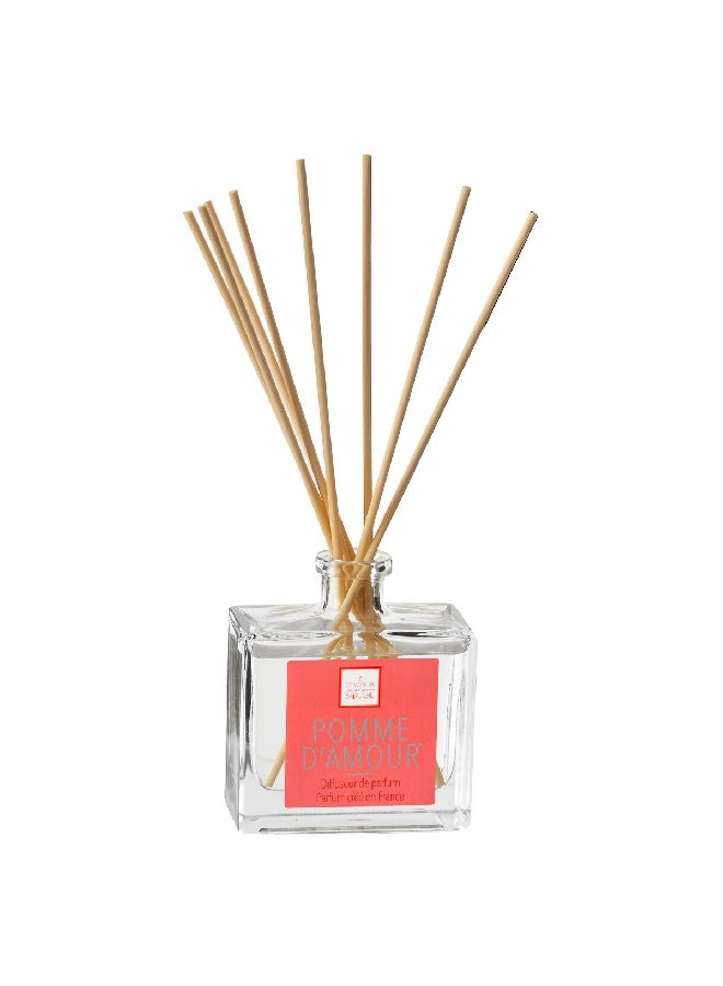 atmosphera Elea Long Lasting Pleasant Love Apple Scent Fragrance Diffuser Clear and Beige 160 ml 157813D