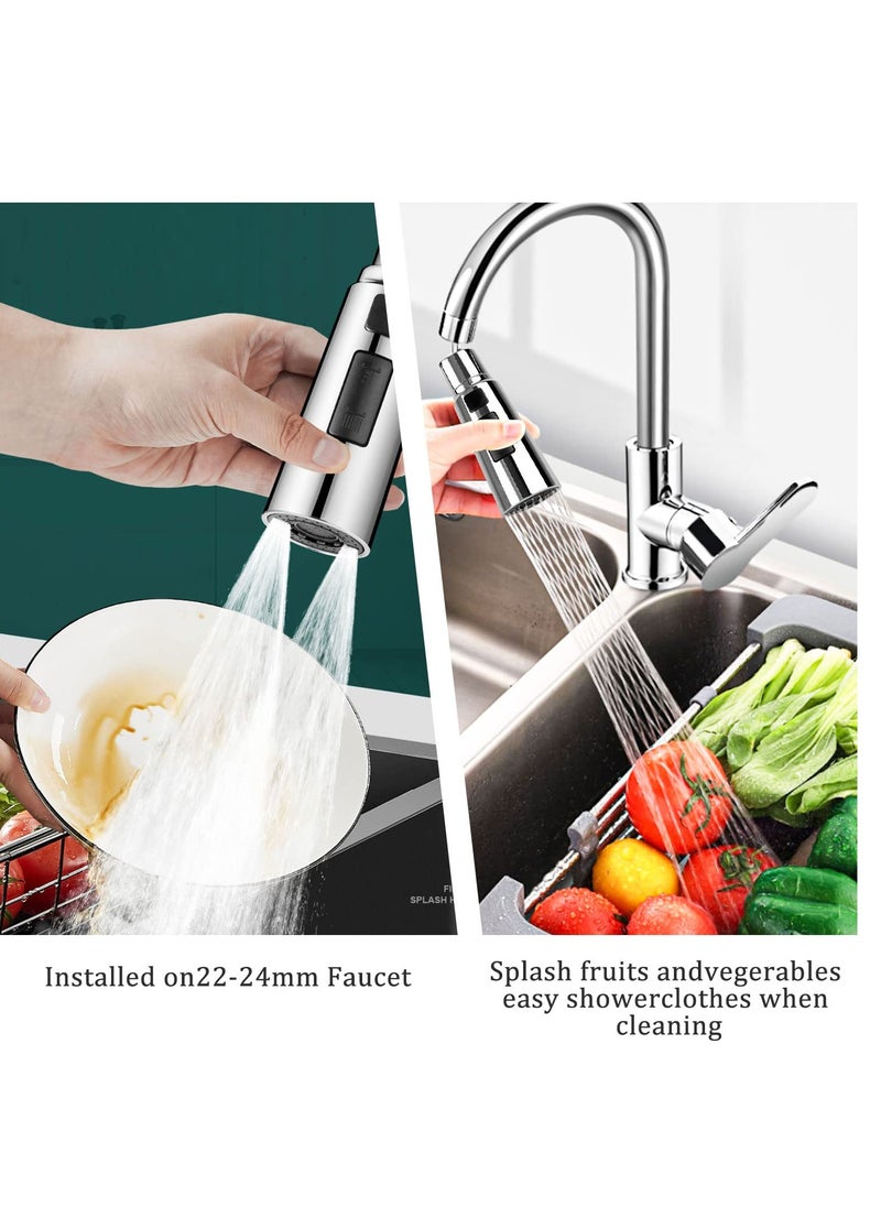 Excefore - Kitchen Tap Spray Head, Kitchen Sink Tap Spray, 360° Swivel Spout FM22M24, Faucet Extender for Kitchen Sink, 3 Modes Tap Adapter Accessories - Image 1