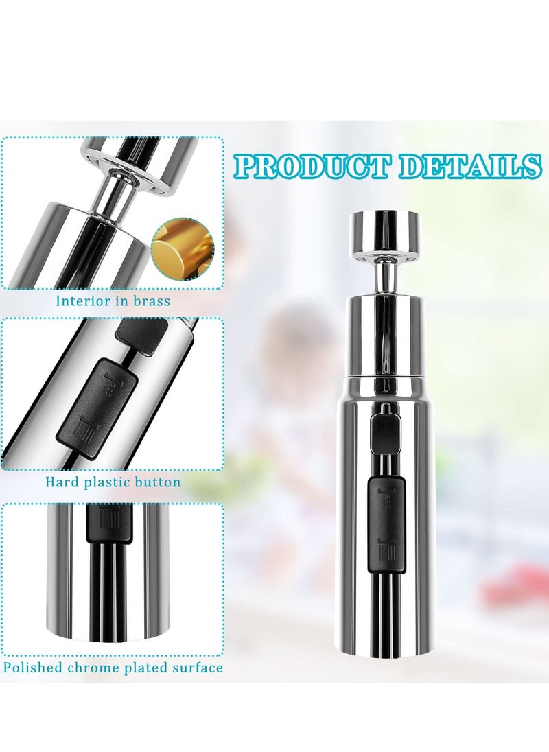 Excefore - Kitchen Tap Spray Head, Kitchen Sink Tap Spray, 360° Swivel Spout FM22M24, Faucet Extender for Kitchen Sink, 3 Modes Tap Adapter Accessories - Image 1