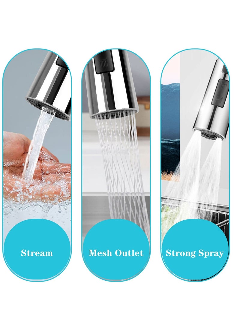 Excefore - Kitchen Tap Spray Head, Kitchen Sink Tap Spray, 360° Swivel Spout FM22M24, Faucet Extender for Kitchen Sink, 3 Modes Tap Adapter Accessories - Image 1