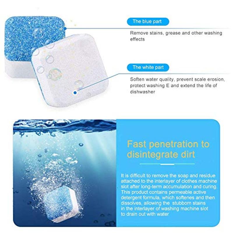 Washing Machine Cleaner Tablets: 423,263 Health & 177 Household Formula - Deep Decontamination Effect HE Washers for Washer Interior Cleaning Cycles - Image 2