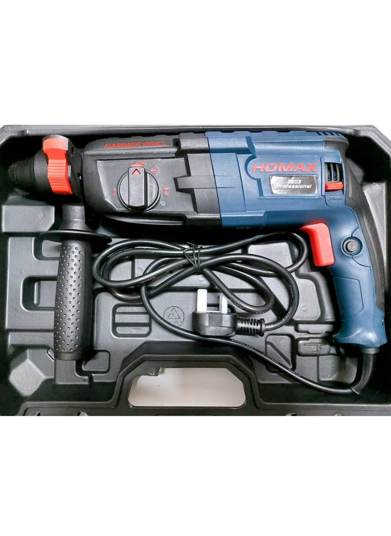 اتش دي ماكس مثقاب مطرقة دوار800 W متعدد الألوان 28مم  - Image 2