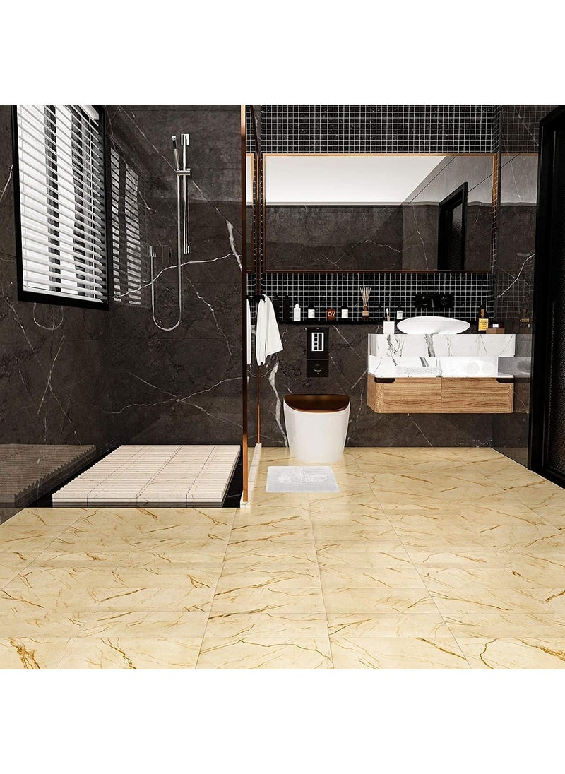 SAKAR Sakar Marble Tiles Wall StickerWaterproof Self Adhesive Flooring StickerKitchen Sticker Sheets for ShelvesWall Backsplash for BathroomBedroomKitchenLiving Room 60L X 30W CM 2 Pcs  - Image 2